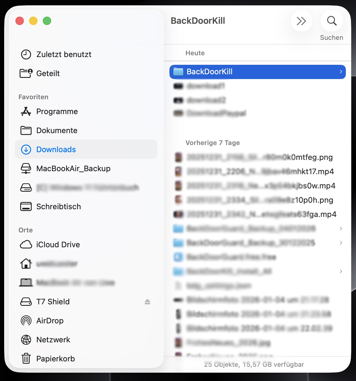 ZIP-Datei und entpackter Ordner